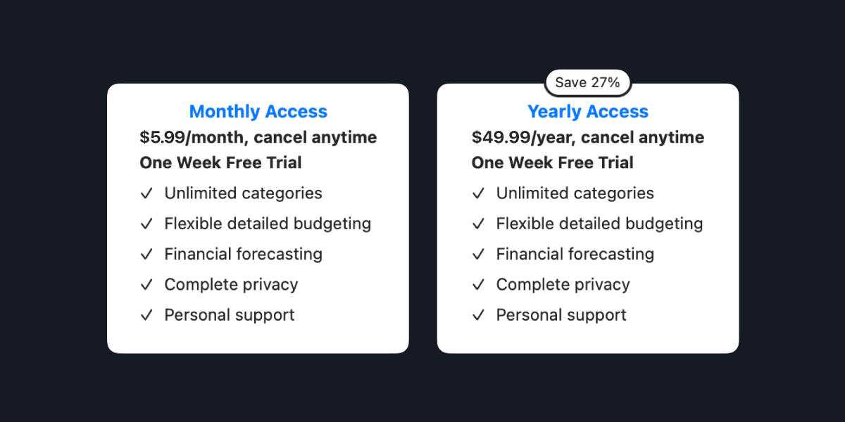 Cashculator 2.2 is switching to a new subscription model