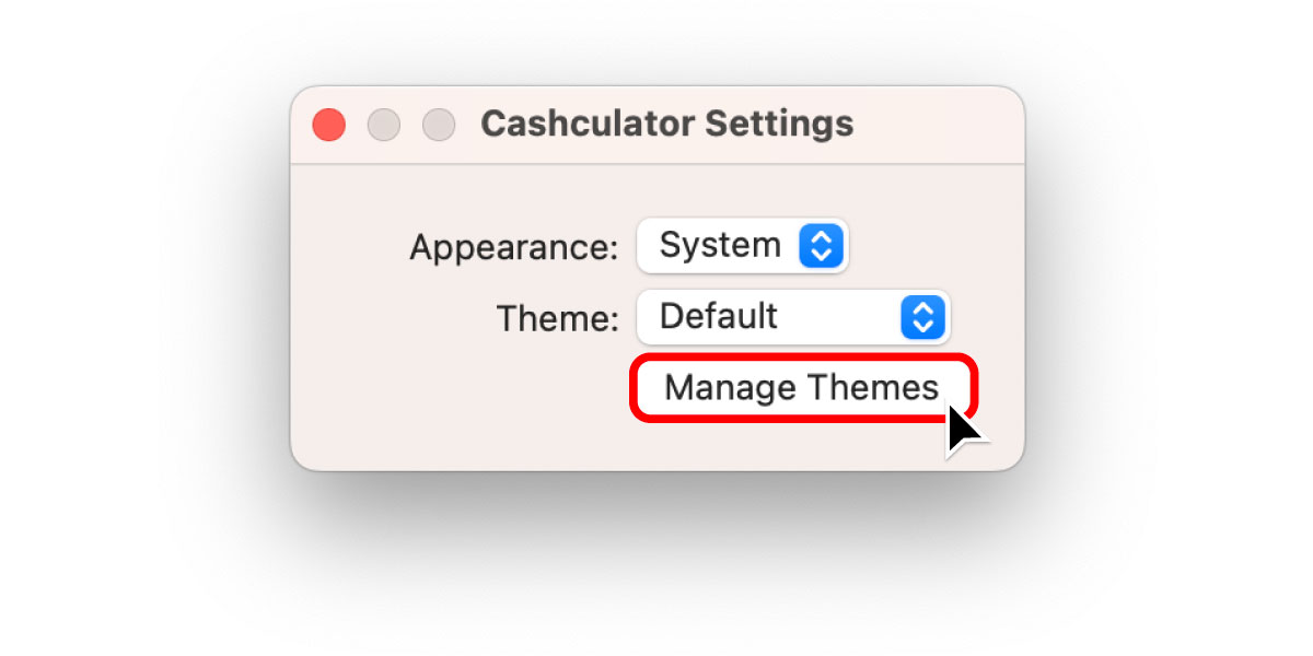 Clicking "Manage Themes" will show you where to find the color theme file.