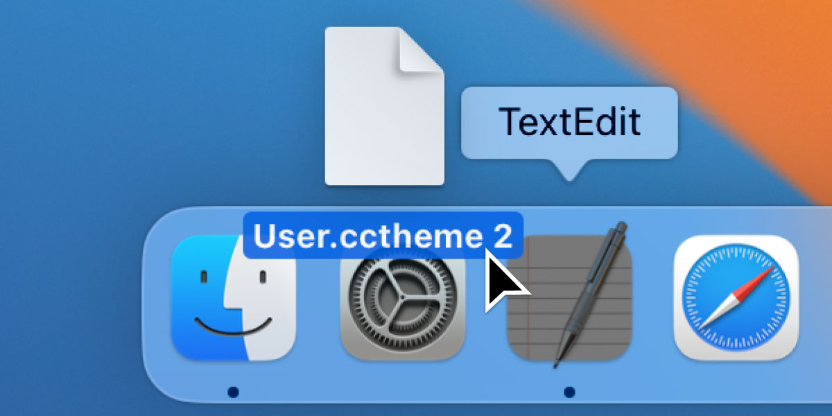 Drag the duplicated theme file into TextEdit, then edit to make your custom color theme. 